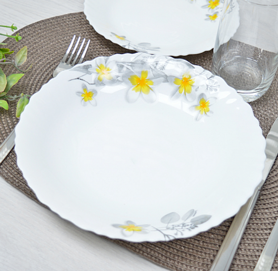 Тарелка суповая IKATIUM YELLOW 21см