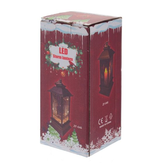 Изделие декоративное "Фонарь" с подсветкой (3хАG13), L5,5 W6 H13,5 см, 4в.
