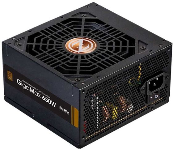 Блок питания 650W ATX Zalman ZM650-GVII 80+ bronze (20+4pin) APFC 120mm fan 5xSATA RTL