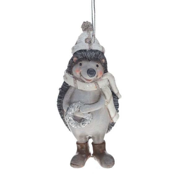 Фигурка декоративная подвесная &quot;Ёжик&quot;, L5 W4,5 H10 см