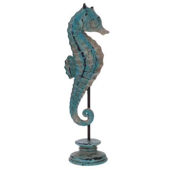 Фигурка декоративная &quot;Морской конек&quot;, Д11,5 Ш8,5 В34,5 см