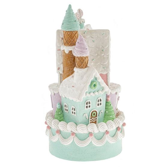Фигурка декоративная с подсветкой &quot;Домик-торт&quot; (2хAA н/п), L18 W18 H35 см