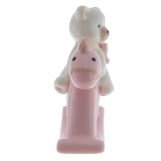 Фигурка декоративная &quot;Мишка на лошадке&quot;, Д8 Ш3,5 В8,5 см, 2в.