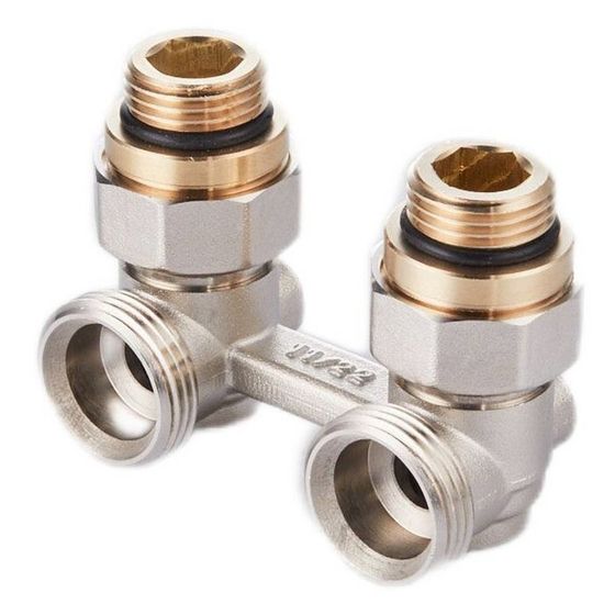 Узел нижнего подключения радиатора Royal Thermo, 1/2&quot;x3/4&quot;, угловой