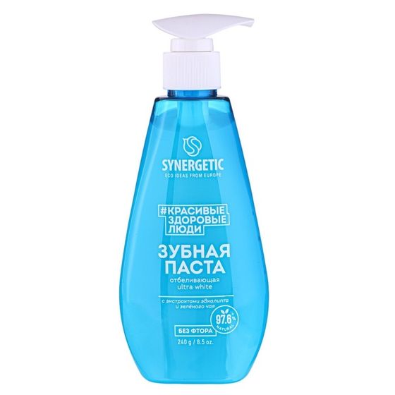 Зубная паста SYNERGETIC отбеливающая ULTRA WHITE, 240 г