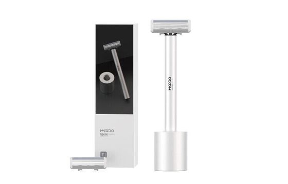 Mkodo T1 Manual Electric Shaver Stainless Steel Double Blade Head Wash All Over The Body Utility