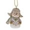 Фигурка декоративная подвесная "Снеговик", L4 W4 H5,5 см, 4в.