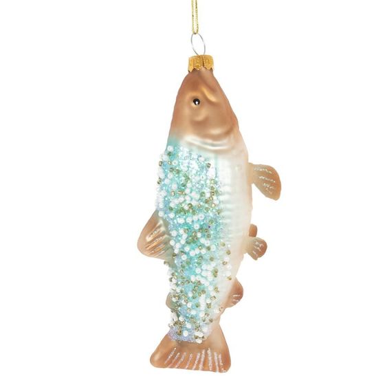 Украшение новогоднее "Рыба", L6 W5 H16 см