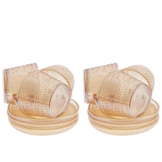 Набор из 6-ти чашек с блюдцами, 155 мл, L12,5 W12,5 H6 см