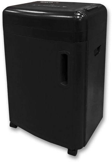 Шредер Office Kit S180 (0,8х1) черный (секр.P-7) фрагменты 5лист. 32лтр. пл.карты CD