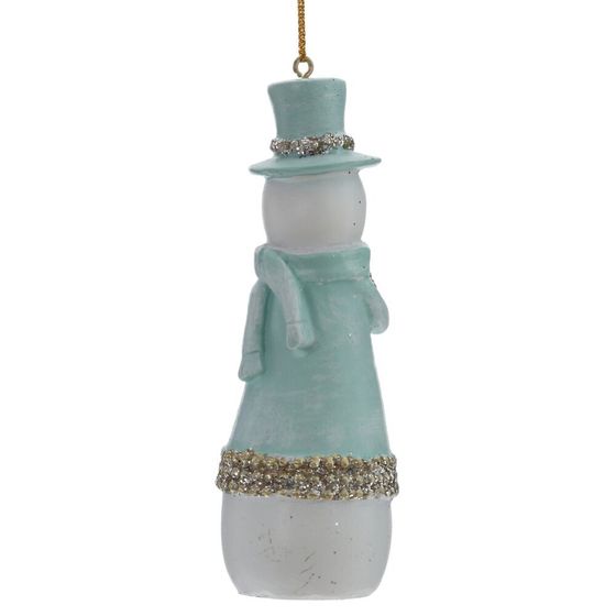 Фигурка декоративная подвесная &quot;Снеговик&quot;, L4 W4 H11,5 см, 2в.