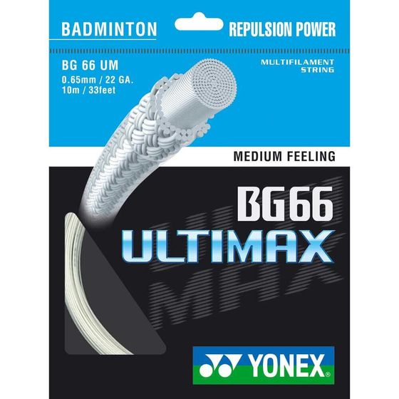 YONEX BG 66 Ultimax 10 m Badminton Single String