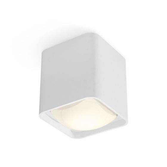 Светильник накладной с акрилом Ambrella light, XS7840022, MR16 GU5.3, GU10 LED 10 Вт, цвет белый песок, белый матовый