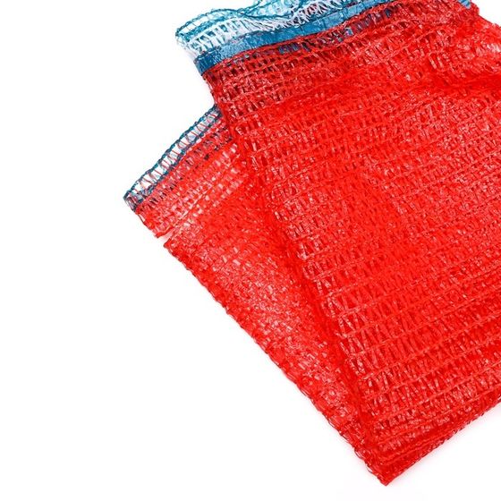 !09 Сетка овощная с ручками, 10 штук, красная, 30 х 47 см, 8 кг.