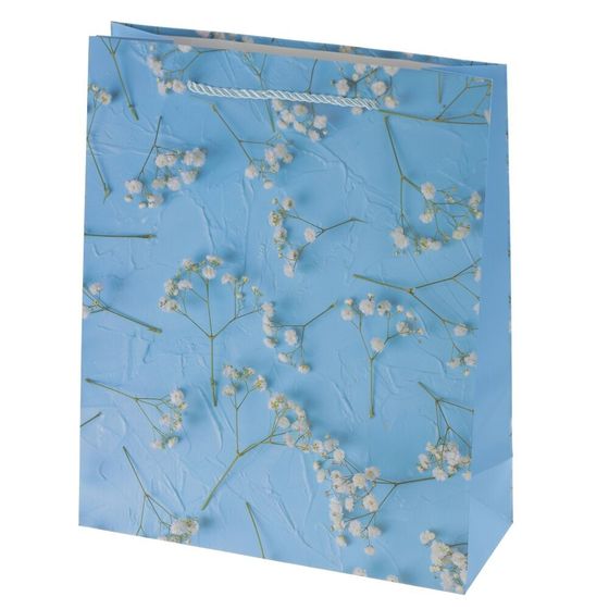 Пакет подарочный (бумага 210г/м2, блок 12шт), L26 W10 H32 см, 4в.