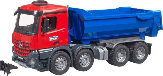 MB Arocs Halfpipe Kipp-LKW rot/blau