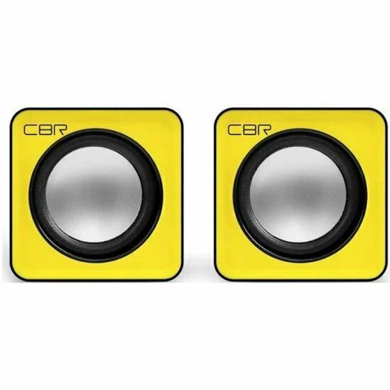 Колонки 2.0 CBR CMS 90 Yellow 2.0 6Вт желтый