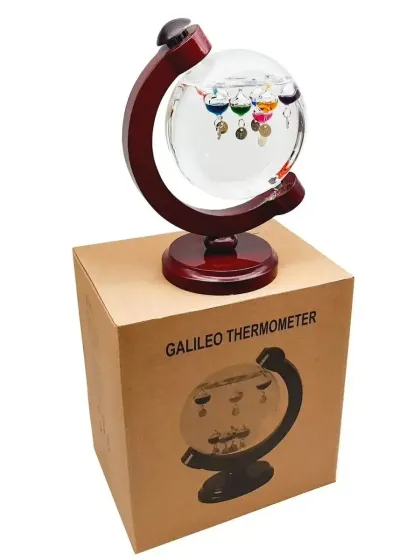 !09 Термометр Галилея, Д13 Ш9 В18 см,