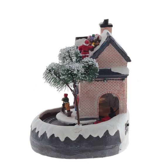 Фигурка декоративная &quot;Рождество&quot; (4 мелодии, подсвет, движ, 3xAA н/п, +USB), L19 W18 H22 см