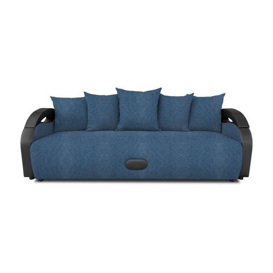 Прямой диван «Мария», еврокнижка, рогожка savana plus, цвет denim