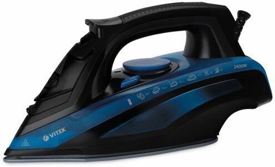 Утюг Vitek VT-8327 (MC) 2400Вт черный/синий