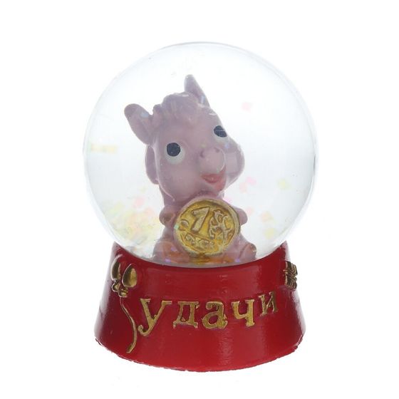 Фигурка декор в стекл шаре &quot;Лошадка&quot;, L4,5 W4,5 H5,5 см, 4в.