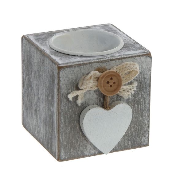 Подсвечник, L6 W6 H6 см, 3в.