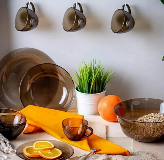 Столовый набор АМБЬЯНТЕ ЭКЛИПС 19 предметов (салатник 24 см)