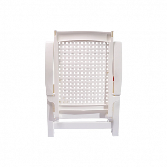 Кресло METAL белое пластиковое складное