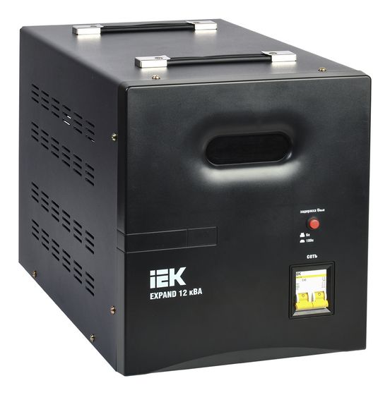 Стабилизатор напряжения IEK Expand 12000Вт 12000ВА черный