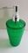 !Набор для ванной 3 предмета: дозатор+стакан+мыльница цвет зеленый