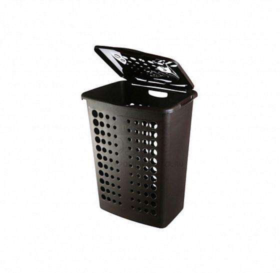 Корзина для белья VICTOR 40л темно-коричневая