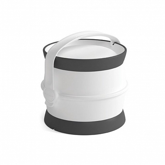 Дорожный набор для кормления собаки PET LIFE белый/cерый 1.5л