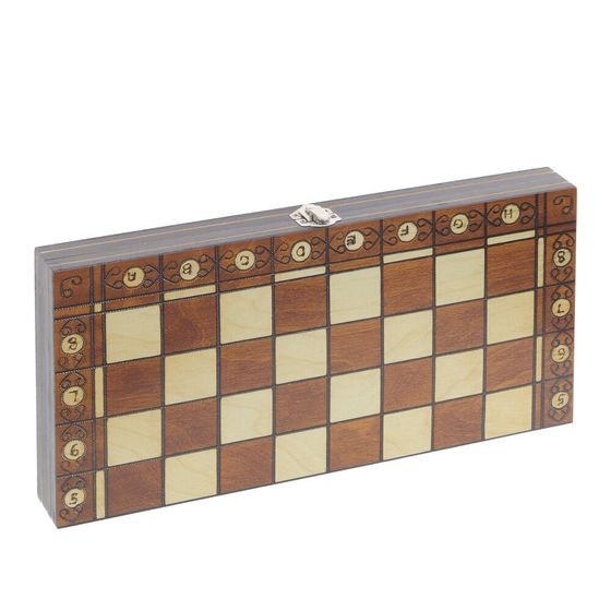 Игра настольная 3 в 1 (шахматы, шашки, нарды), L39 W19,5 H4 см