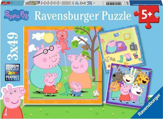 Пазл Ravensburger RAV 3X49 Свинка Пеппа 05579