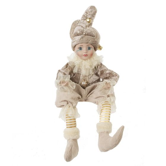 Игрушка набивная &quot;Клоун&quot;, сидячий, L15 W28 H50/29 см