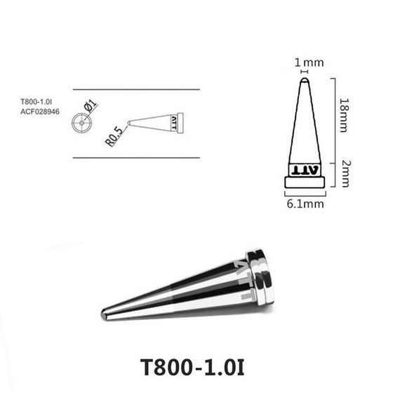 Паяльное жало Atten T800-1.0I