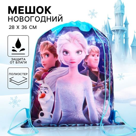 Мешок для обуви, 28×36 см, Холодное сердце