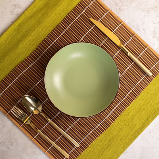 Тарелка суповая OH!SPLASH зеленый 20.5см 660мл