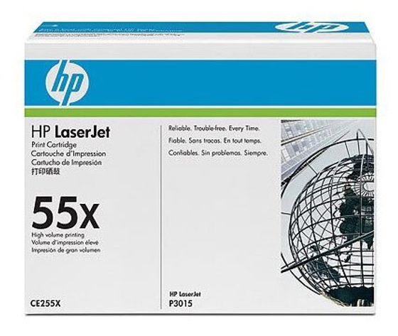 Картридж лазерный HP CE255X ,BlackLJ P3015, Black, (12500стр.)