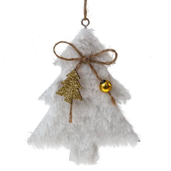 Изделие декоративное подвесное &quot;Сердце/Ёлка/Звезда&quot;, L9 W1 H11 см, 3в.