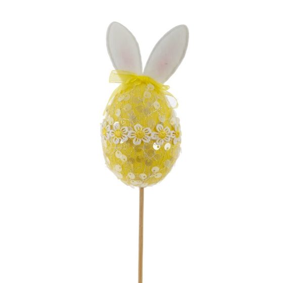 Изделие декоративное (вставка) &quot;Яйцо&quot; (блок 12шт) (6*6*11), L6 W6 H35 см, 3в.