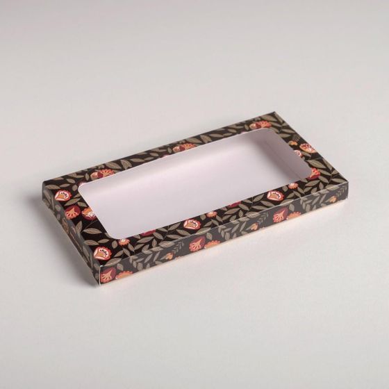 !НАБОР 5 ШТУК - Коробка для шоколада «With love», с окном, 17,3 × 8,8 × 1,5 см