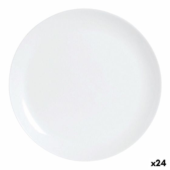 Плоская тарелка Luminarc Diwali White Crystal (25 см) (24 шт.)