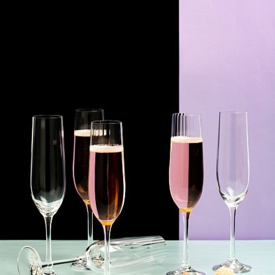 Набор бокалов для шампанского WATERFALL 6шт 190мл