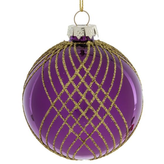 Украшение новогоднее &quot;Шар&quot;, D8 см, L8 W8 H10 см, 2в.