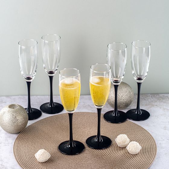 Набор фужеров (бокалов) для шампанского ДОМИНО 6шт 170мл