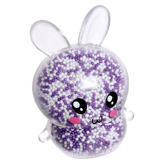 !09 Антистресс (набор 2 штуки) игрушка - мялка «Зайка», световой, цвета МИКС