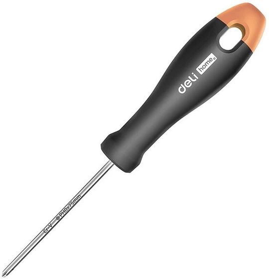 Отвертка крестовая Deli HT1203C PH0x75мм