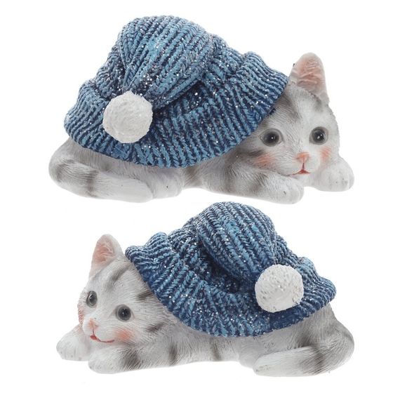 Фигурка декоративная &quot;Котенок&quot;, L10 W6,5 H5,5 см, 2в.